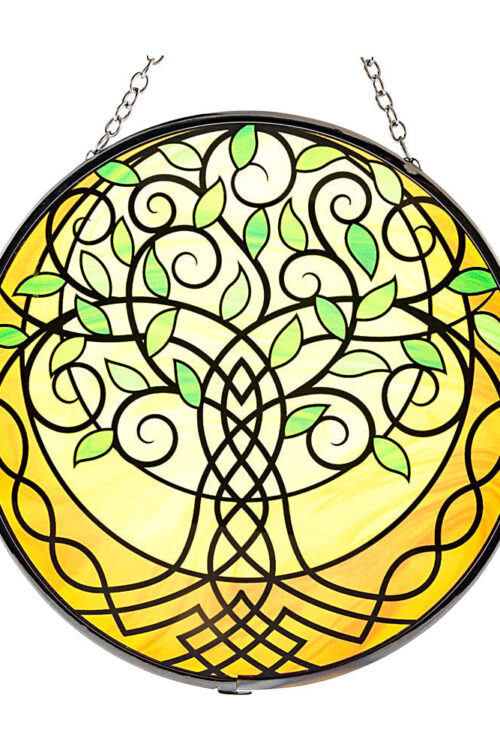 Celtic Tree of Life Glass Suncatcher