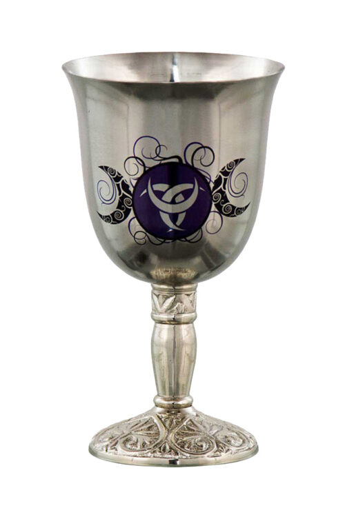 Triple Moon Stainless Steel Chalice