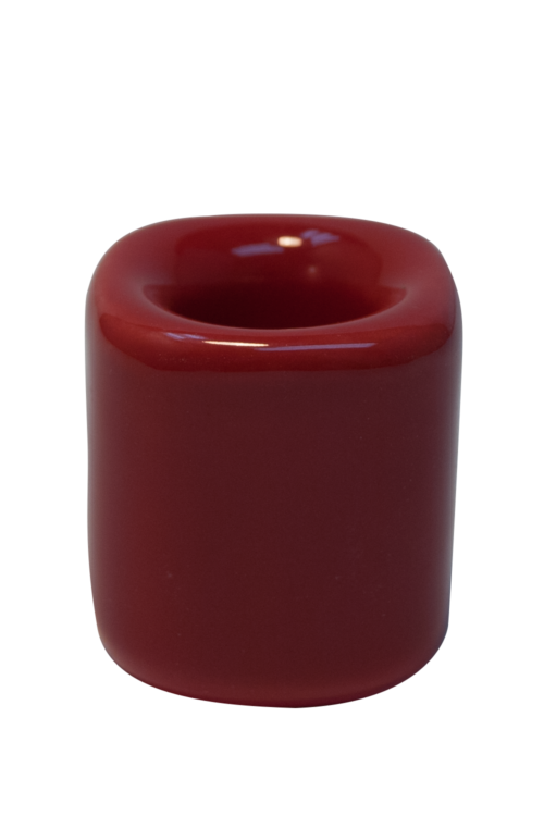 Chime Candle Holder – Red Porcelain (10 Pieces)