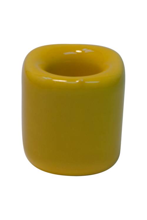 Chime Candle Holder – Yellow Porcelain (10 Pieces)