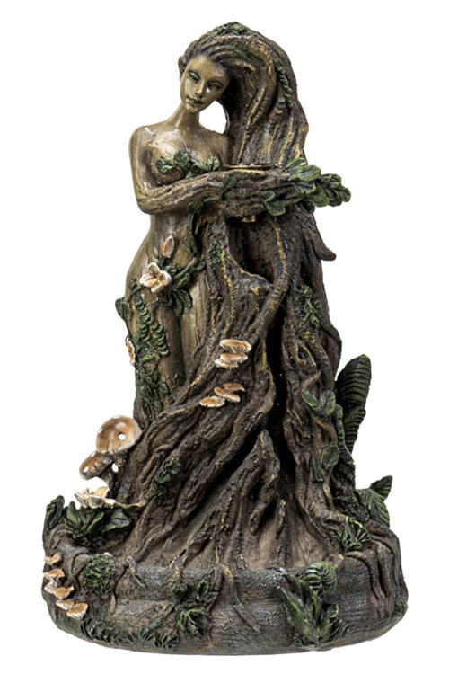 ENT Tree Lady Backflow Incense Burner 9.25″