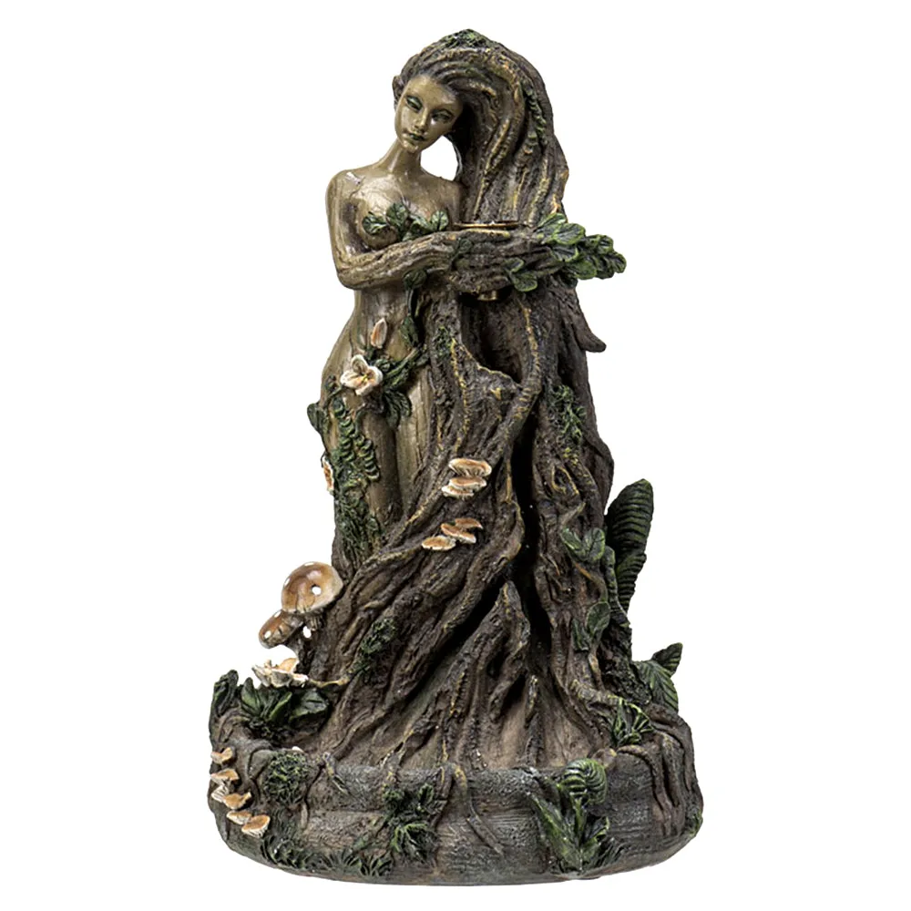 ENT Tree Lady Backflow Incense Burner 9.25"