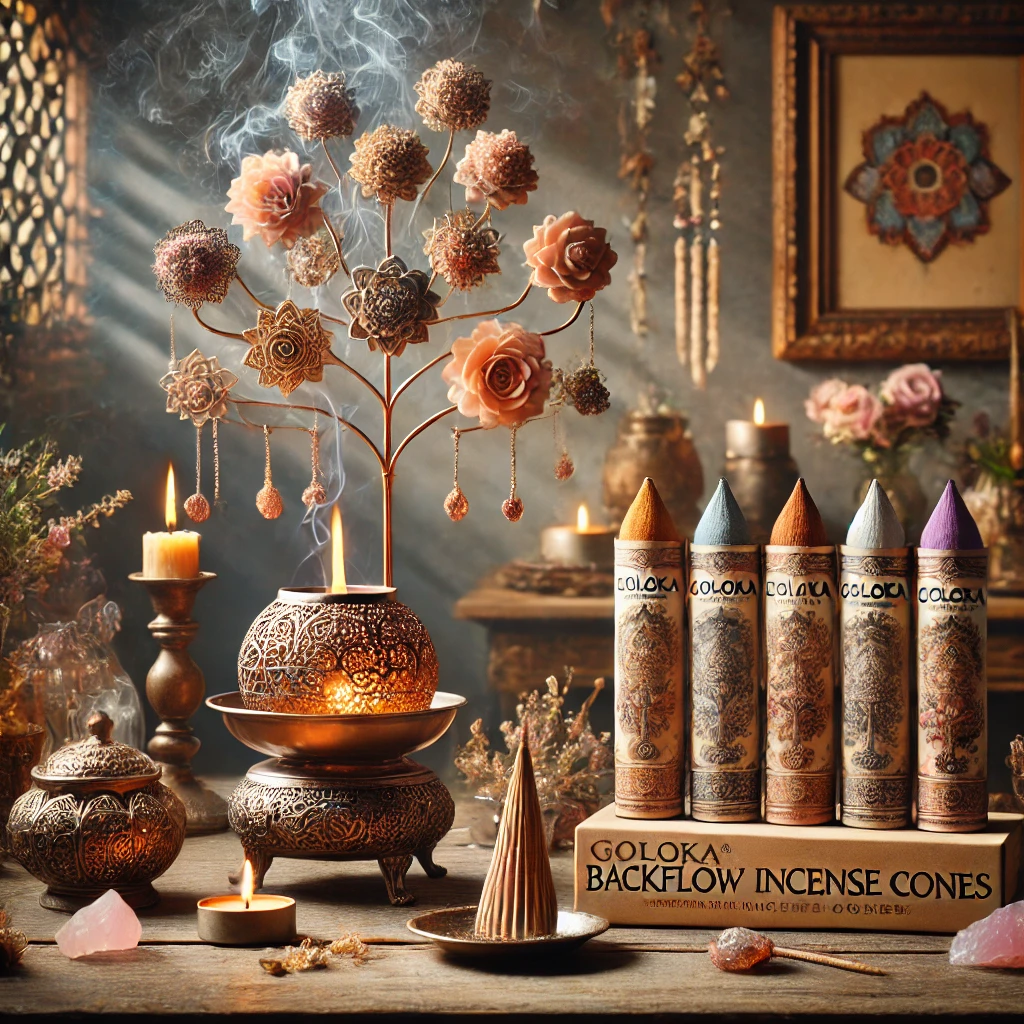 Goloka Backflow Incense Cones