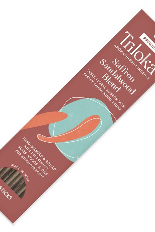 Triloka Saffron Sandalwood Blend Premium Incense Sticks