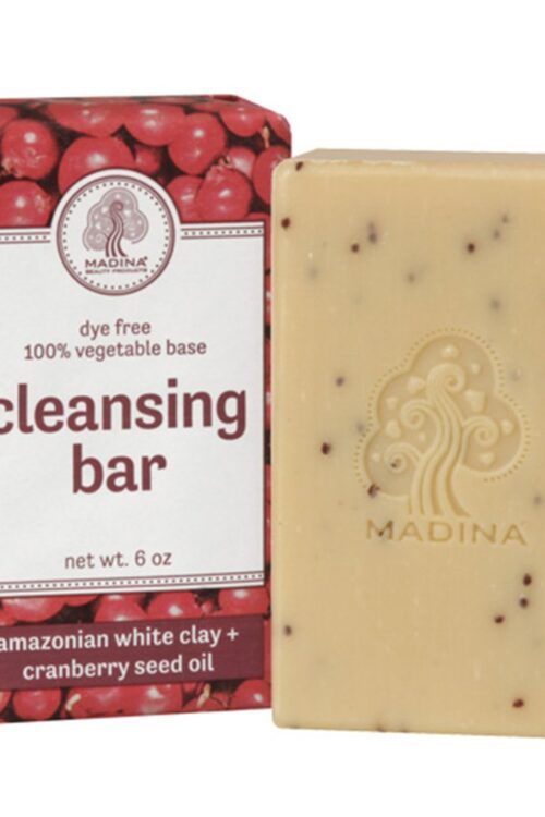 Madina Amazonian Brown Clay+Cranberry seed oil Cleansing Bar Soap