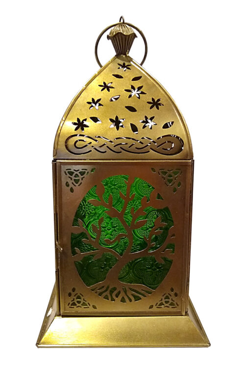 Moroccan (Tree of Life) Iron & Glass Lantern