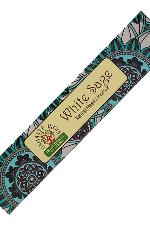 Namaste India Natural Masala Incense Sticks – White Sage