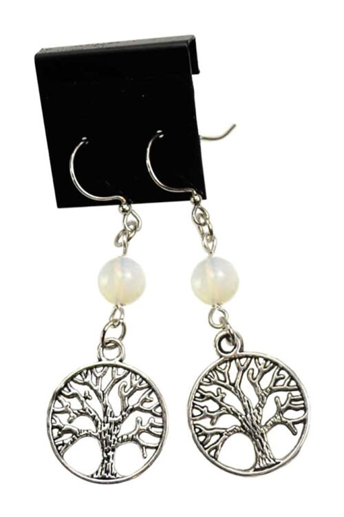 Opalite Tree of Life Earrings