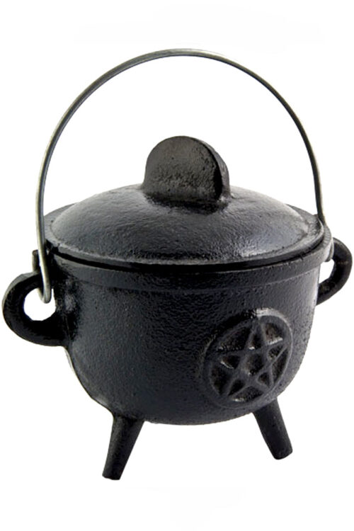 Cast Iron Cauldron – Pentacle 4.25″