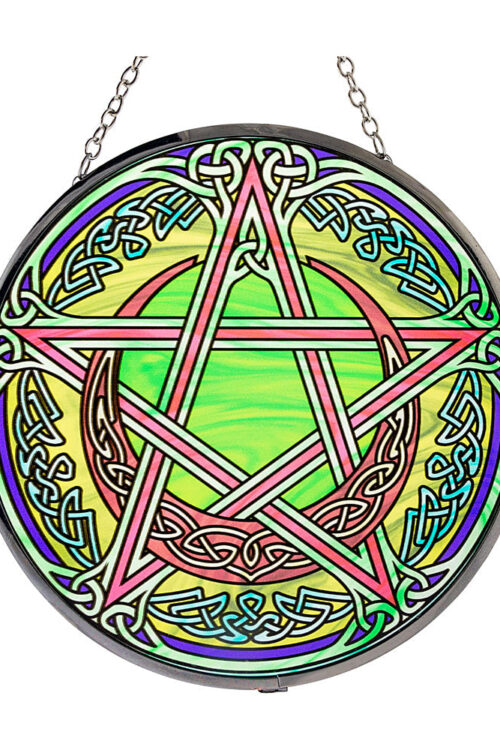 Pentacle Glass Suncatcher