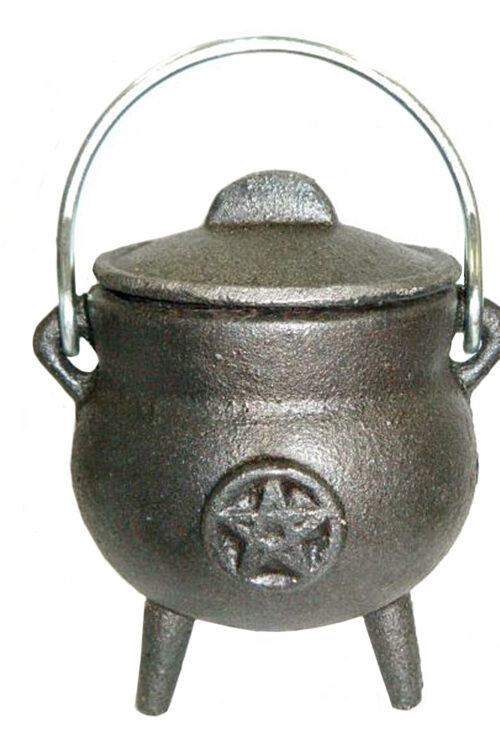 Cast Iron Cauldron – Pentacle 3.5″