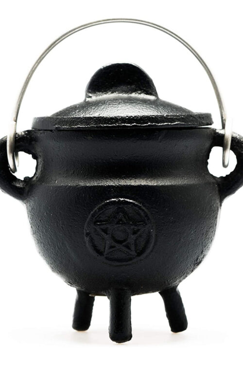 Cast Iron Cauldron – Pentacle 3″ x 2.75″