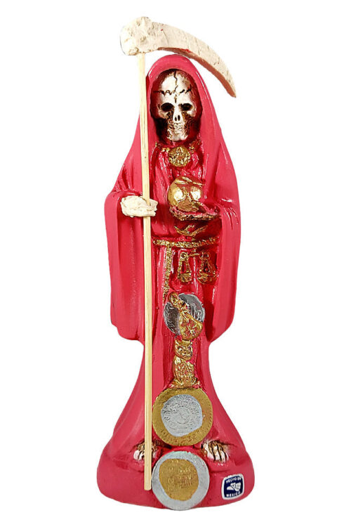 Santa Muerte Statue – Un-Dressed – 8″ – Red