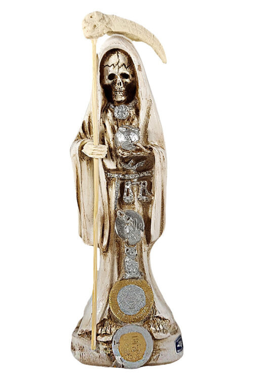 Santa Muerte Statue – Un-Dressed – 8″ – White