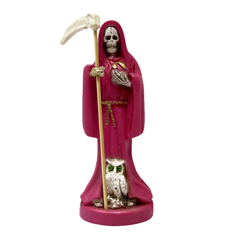 Santa Muerte Statue 6" - Pink