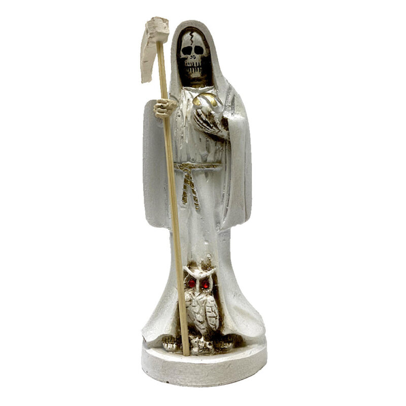 Santa Muerte Statue 6" - White