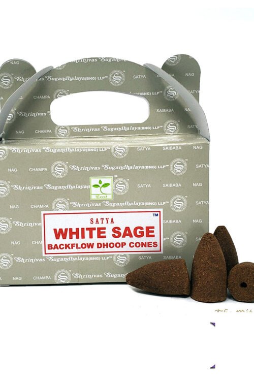 Satya White Sage Dhoop Backflow Cones