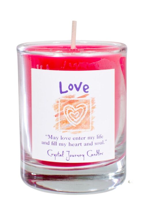 Soy Herbal Filled Votive Candle – Love