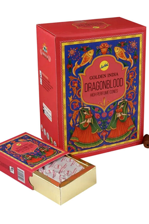 Sree Vani – Golden India Dragonblood Backflow Incense Cones