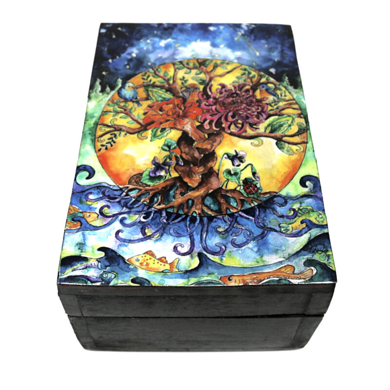 Tree of Life Wooden Box 4" x 6"