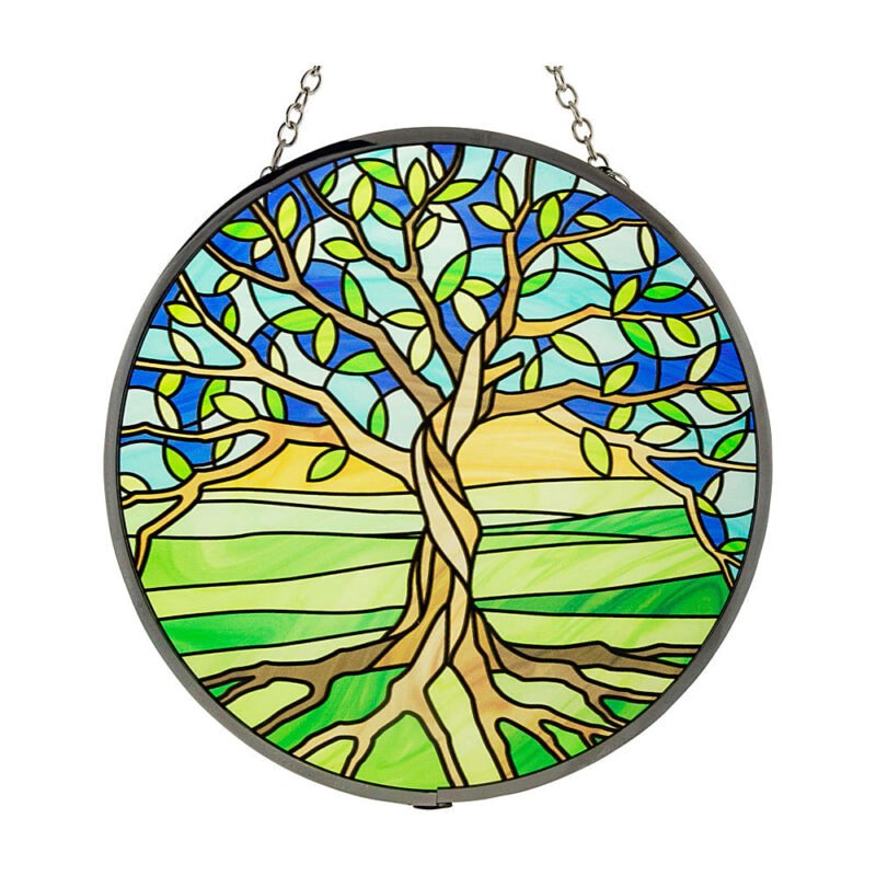 Tree of Life Glass Suncatcher