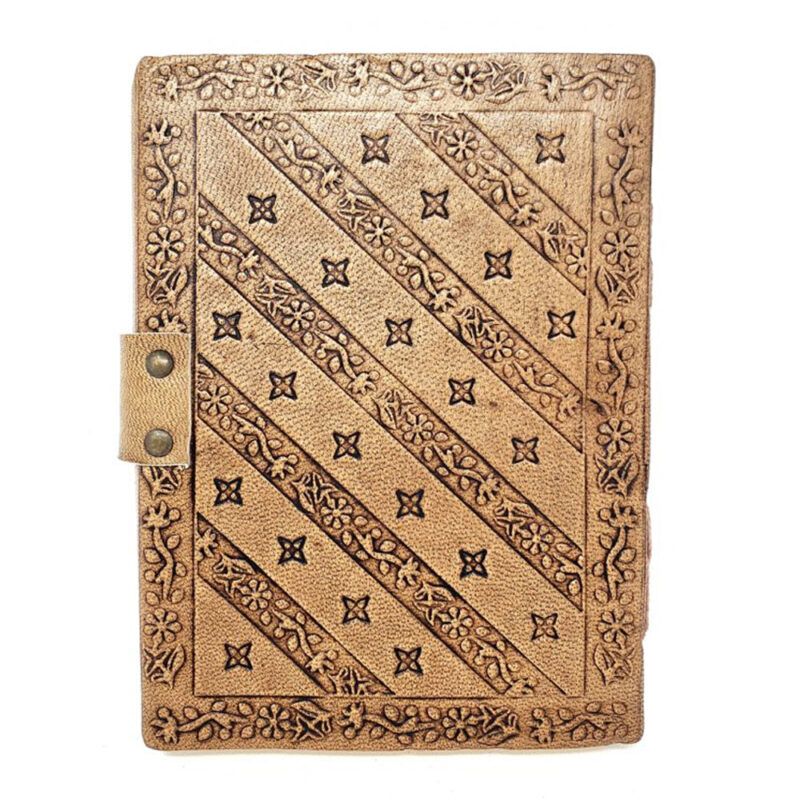 Tree Goddess Leather Journal with Latch Closure