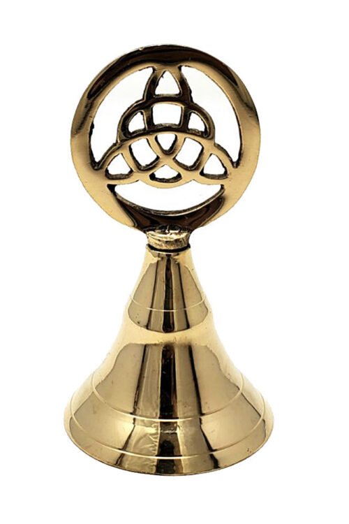 Triquetra Brass Altar Bell 4″