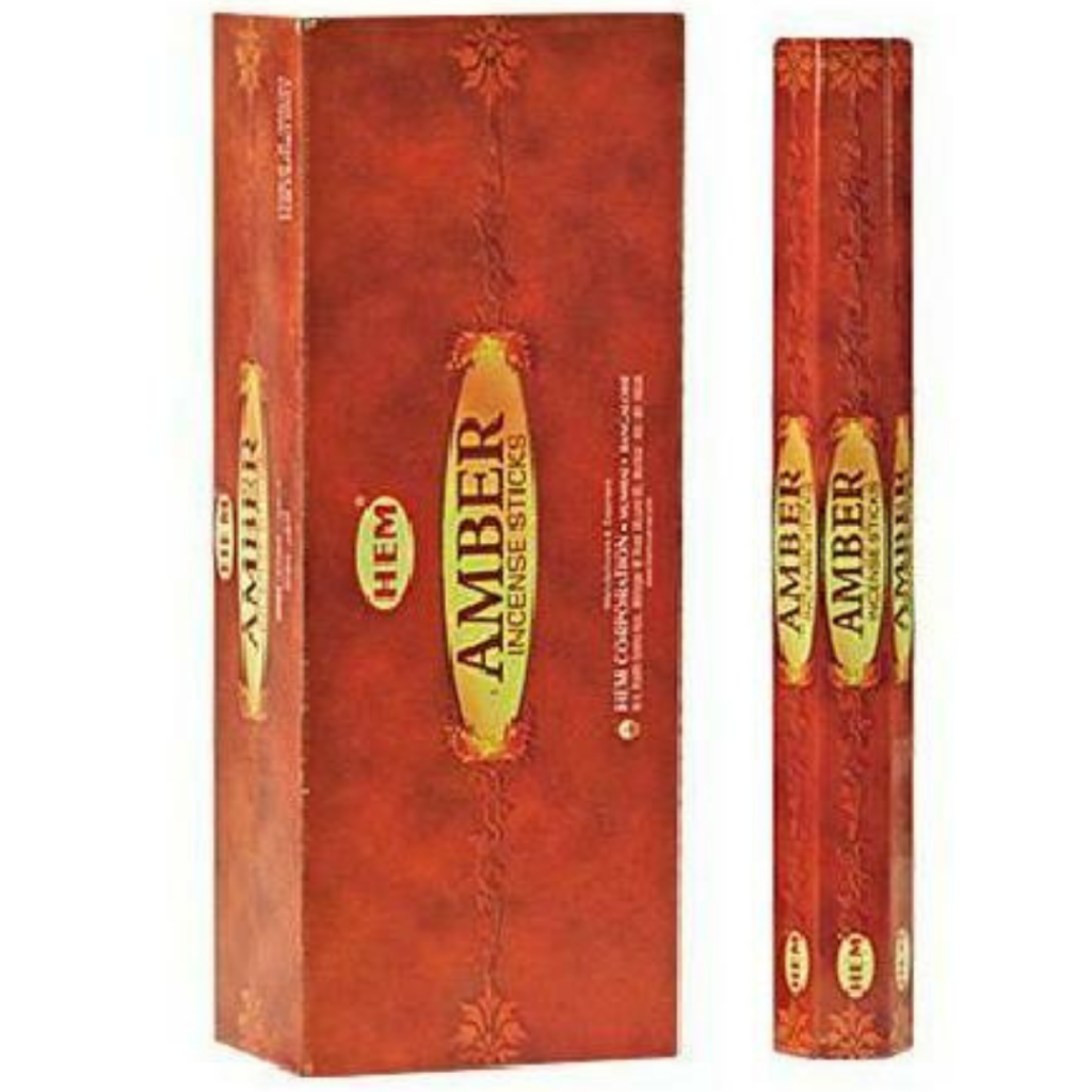 Hem Hexa Amber Incense. 20 sticks pack