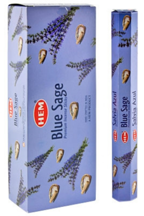 Hem Hexa Blue Sage Incense, 20 sticks pack