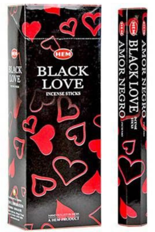 Hem Hexa Black Love Incense, 20 sticks pack