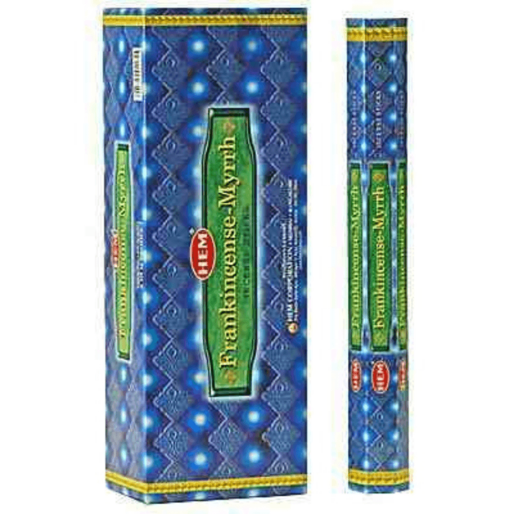 Hem Hexa Frankincense-Myrrh Incense, 20 Sticks Pack