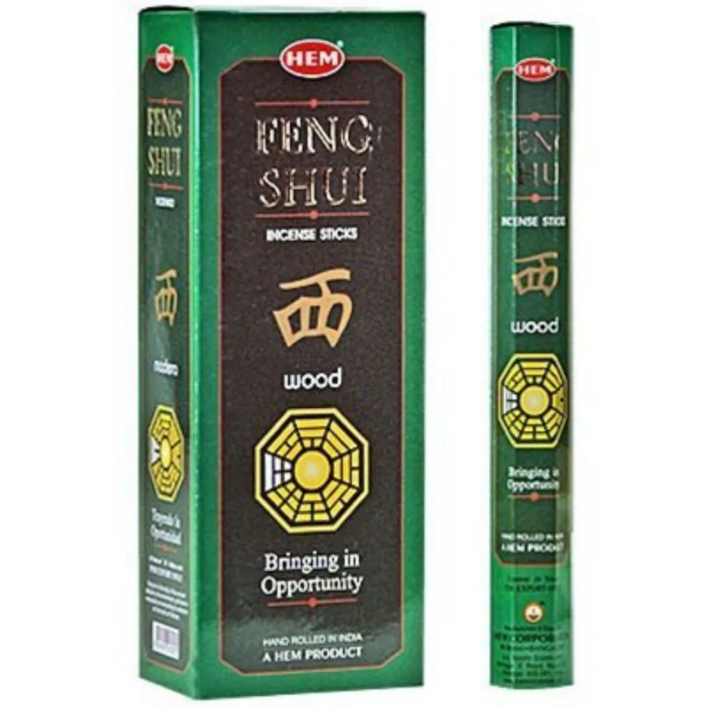 Hem Hexa Feng Shui Wood Incense, 20 Sticks Pack