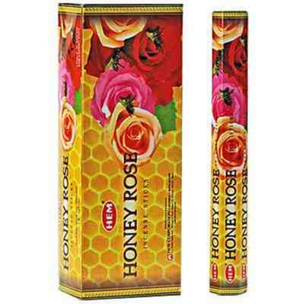 Hem Hexa Honey Rose Incense, 20 Sticks Pack