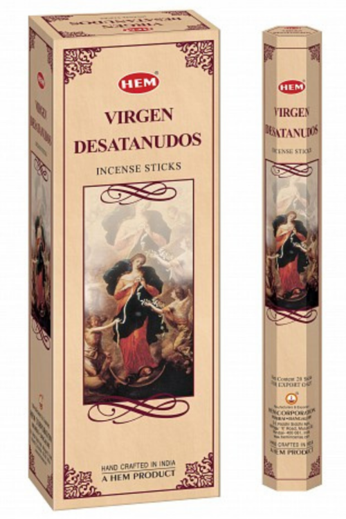 Hem Hexa Virgen Desatanudos Incense, 20 Sticks Pack