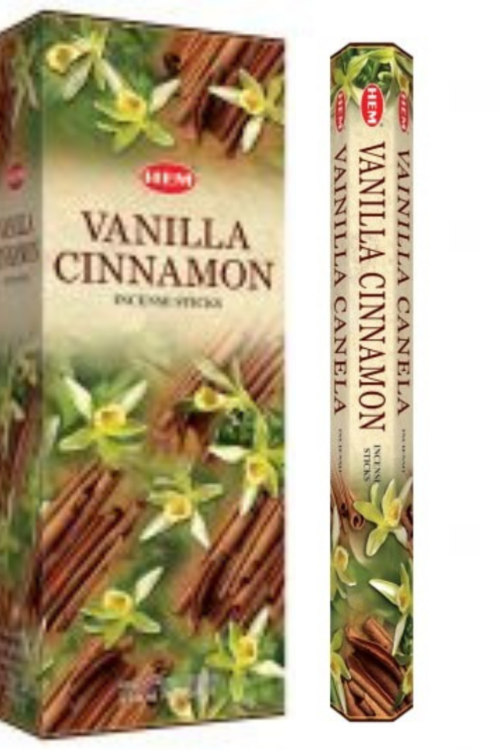 Hem Hexa Vanilla Cinnamon Incense, 20 Sticks Pack