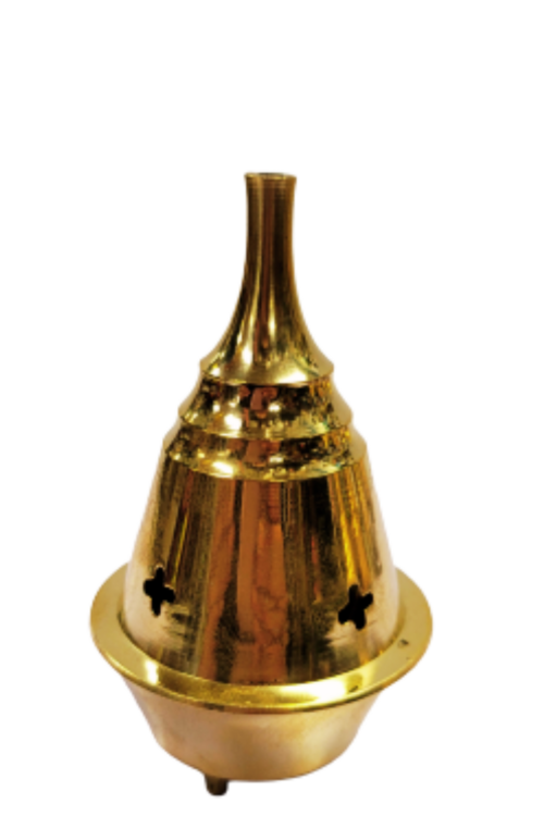 Brass Charcoal Incense Cone Burner