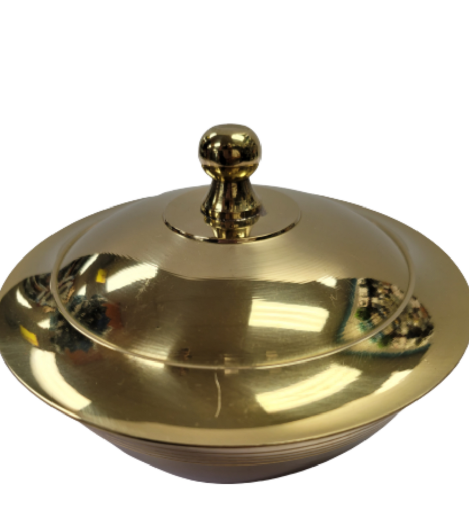 Brass Resin & Cone Incense Burner Serving Bowl