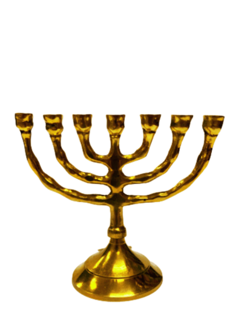 Solid Brass 7-Candle Menorah