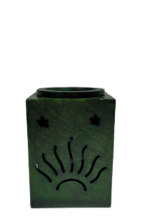 Green Square Soapstone Oil Burner