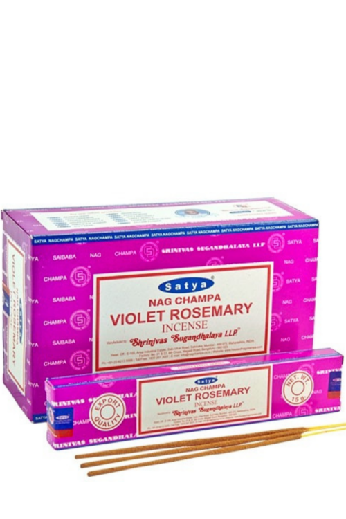 Satya Nag Champa Violet rosemary Incense