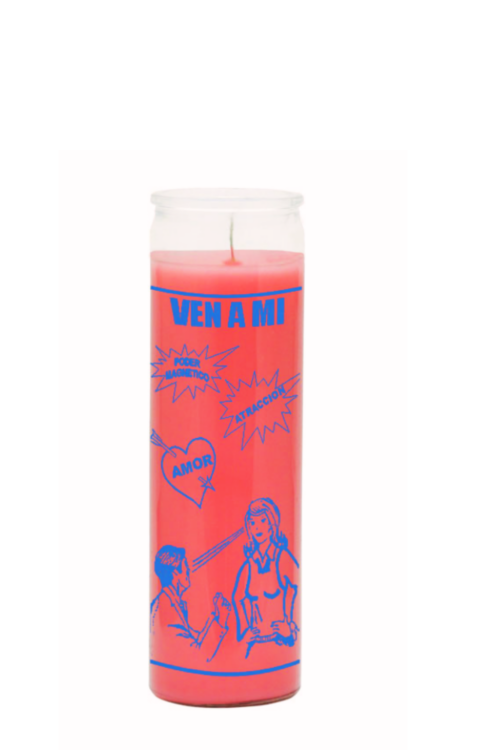 VEN A MI-COME TO ME (Pink) 7 DAY CANDLE