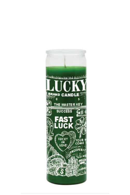 FAST LUK (Green) 1 COLOR 7 DAY CANDLE