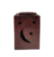 SOAPSTONE AROMA LAMP / OIL BURNER--SQUARE RED (4 inhes)