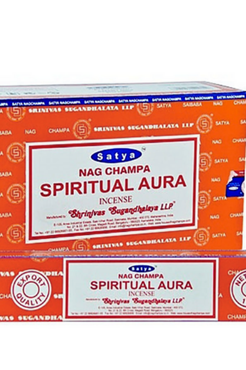 Satya Nag Champa Spiritual Aura Incense Sticks – 1 Box