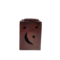 SOAPSTONE AROMA LAMP / OIL BURNER--SQUARE RED (3 inches)