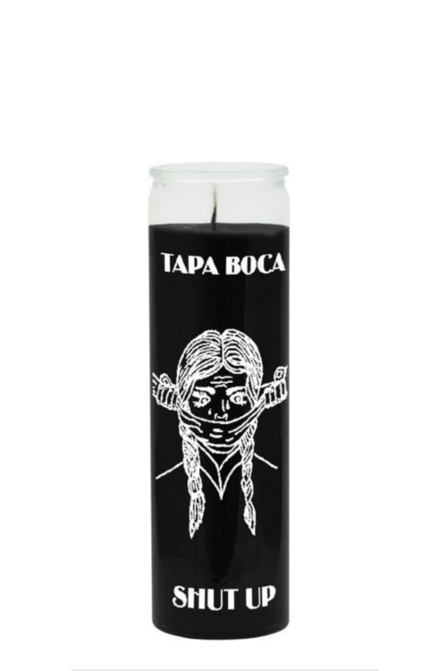 Tapa Boca – Shut Up (Black) 1 Color 7 Day Candle