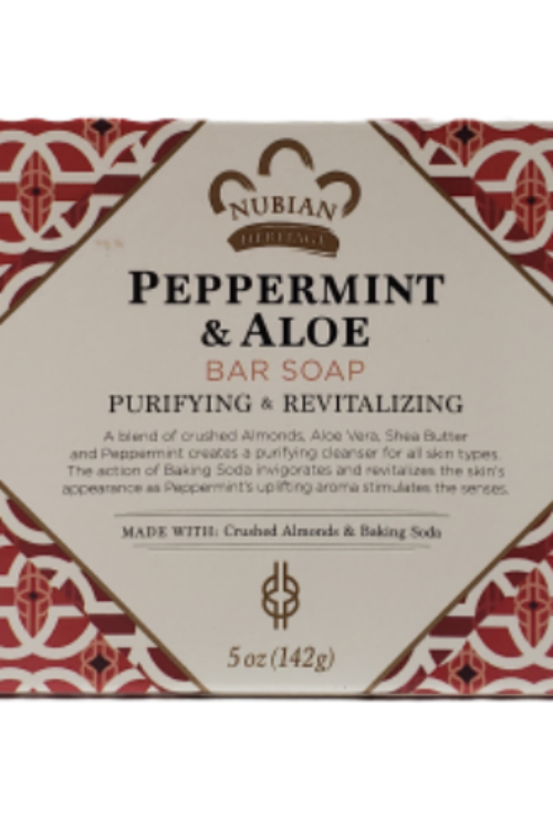 Nubian Peppermint & Aloe Bar Soap