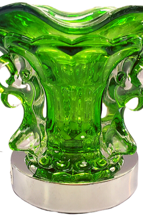 Green Electric Glass Scented Oil Burner