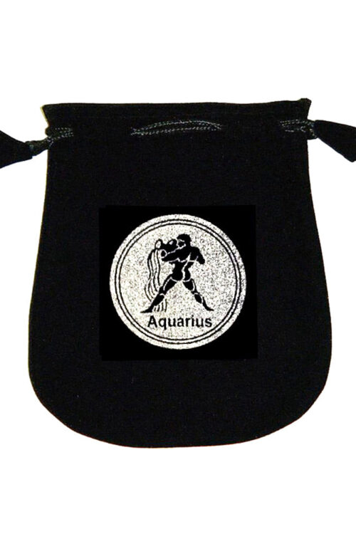 Velvet pouch – Aquarius