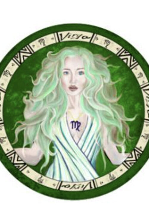 Zodiac Virgo Sticker 3″